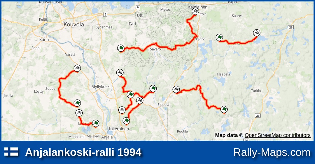 Maps | Anjalankoski-ralli 1994 