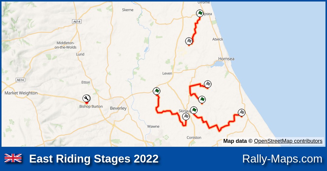 Mapy, Zaplanuj 🌍 East Riding Stages 2022 RajdTrasa.pl