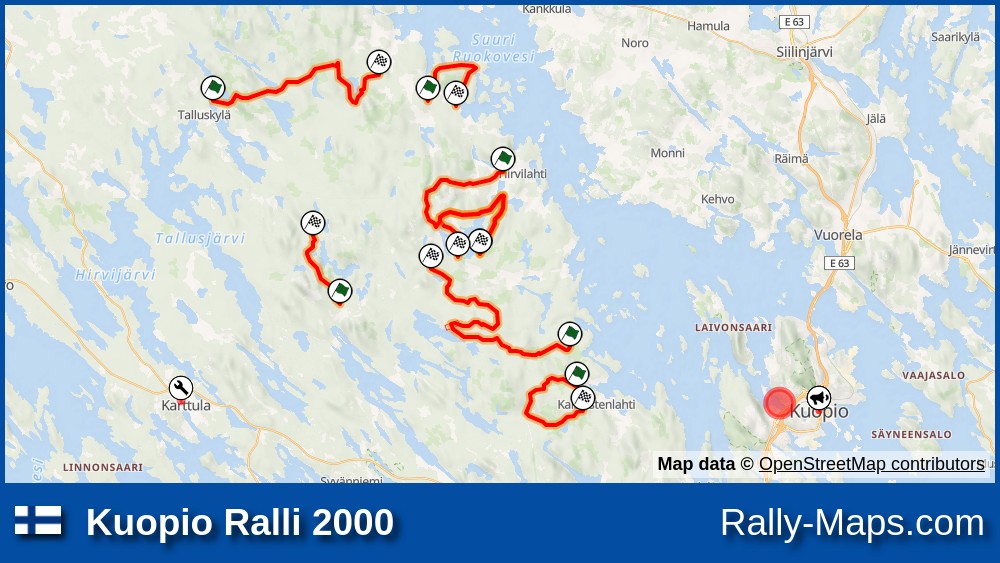 Maps | Kuopio Ralli 2000 [RALLI-SM] 