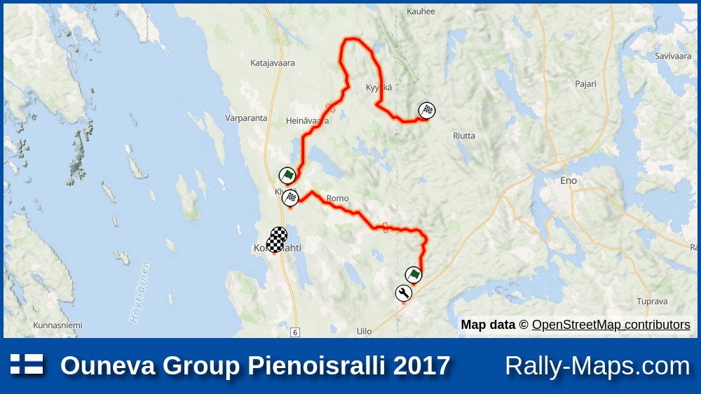 Maps | Ouneva Group Pienoisralli 2017 