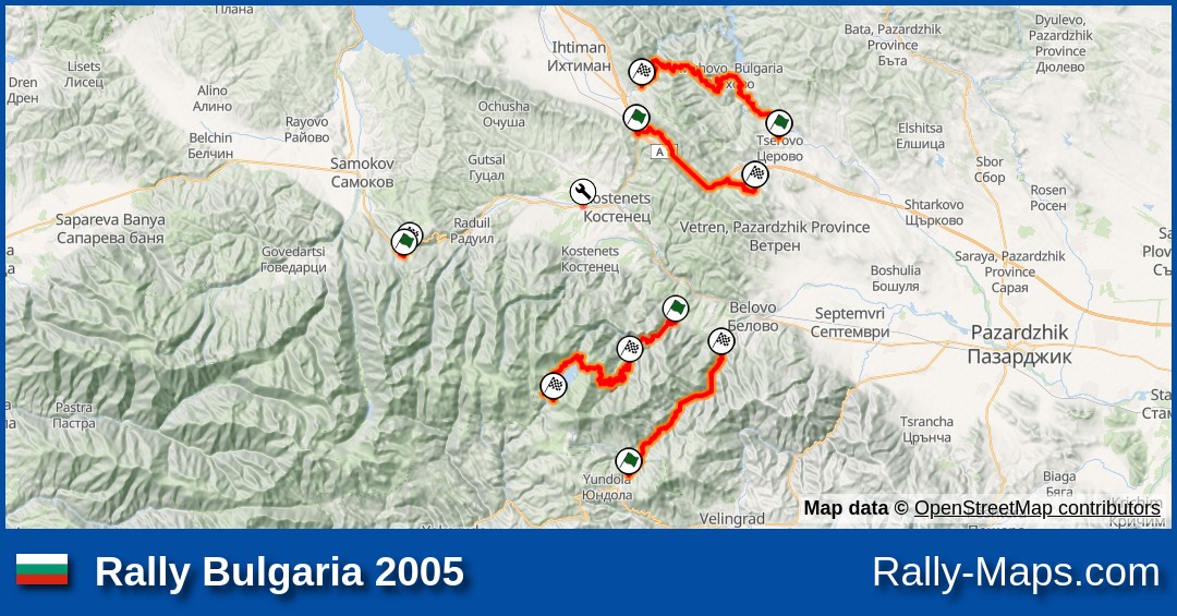 SS 1+2 - Mendata - Zugastieta (Muxika) stage map, Rally BBK Gernika-Lumo  2005 🌍