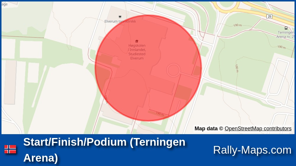 (Terningen Arena) stage map | Elverum 2023 [Rally-NM] 🌍 |