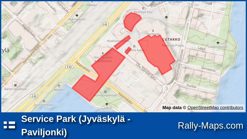 Service Park (Jyväskylä - Paviljonki) stage map | Rally Finland 2020 [WRC]  ? 