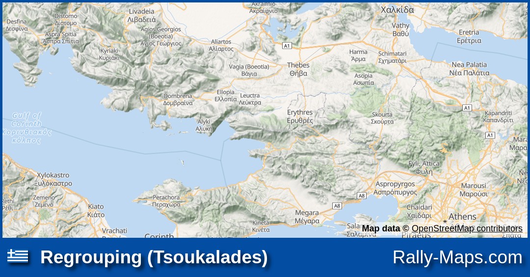 Regrouping (Tsoukalades) stage map Rally Sprint Livadias 2023 🌍