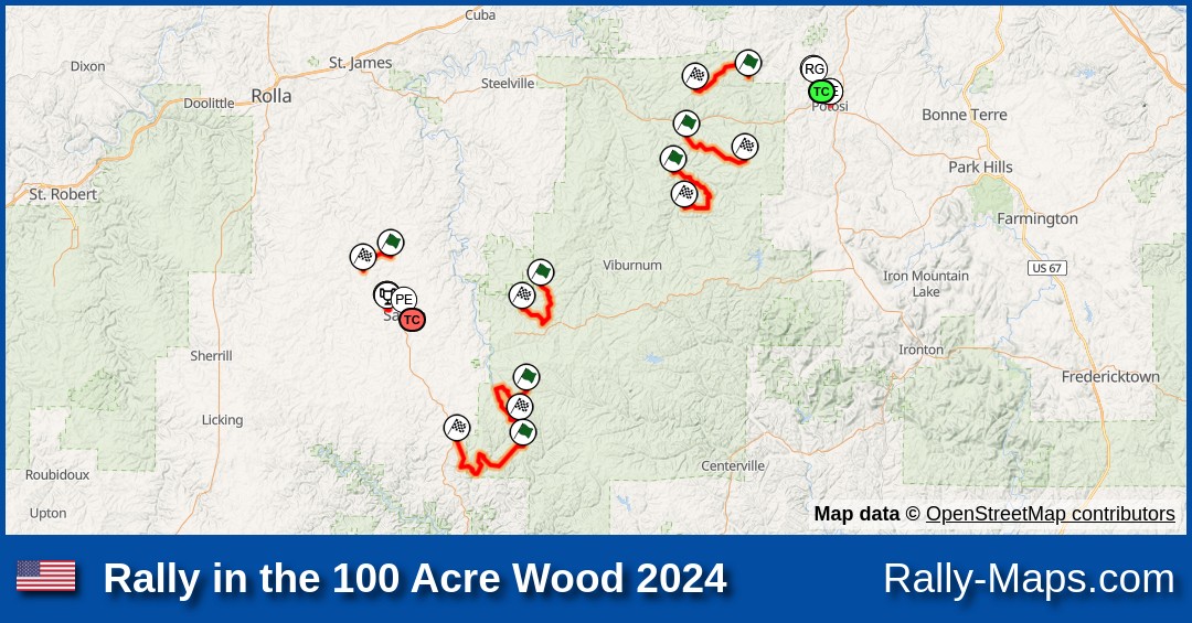 Maps Rally in the 100 Acre Wood 2024 [ARA]