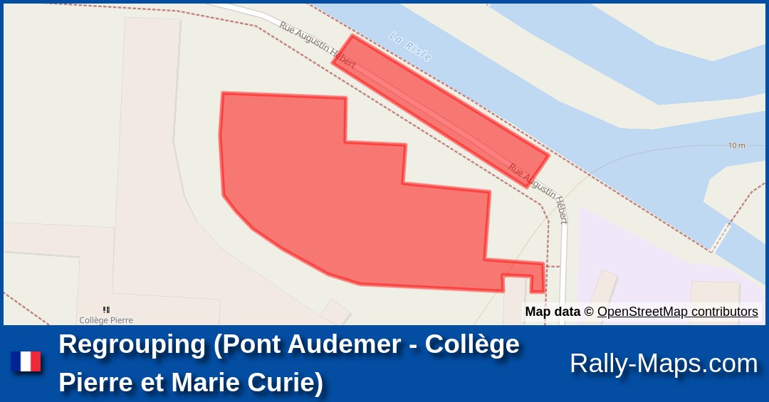 Regrouping (Pont Audemer  Collège Pierre et Marie Curie) stage map