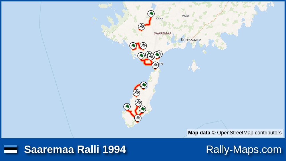 Maps | Saaremaa Ralli 1994 [EMV] 
